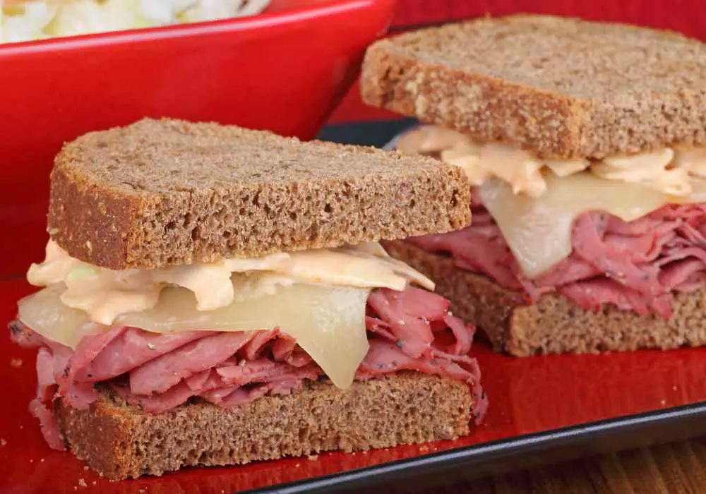 pastrami and cheese sandwich