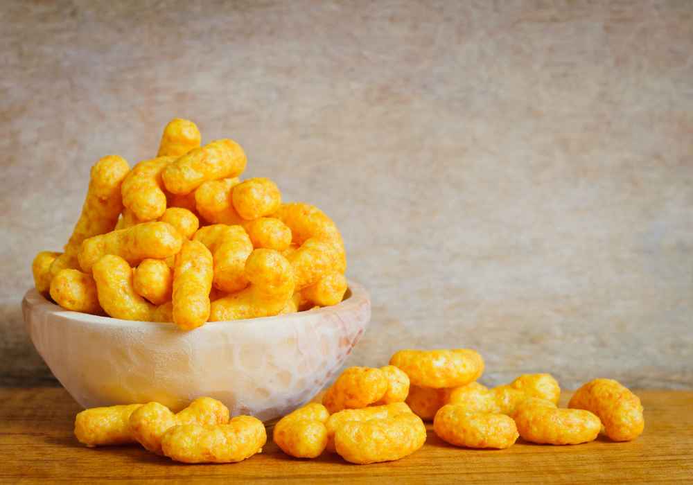 cheese curls served to family